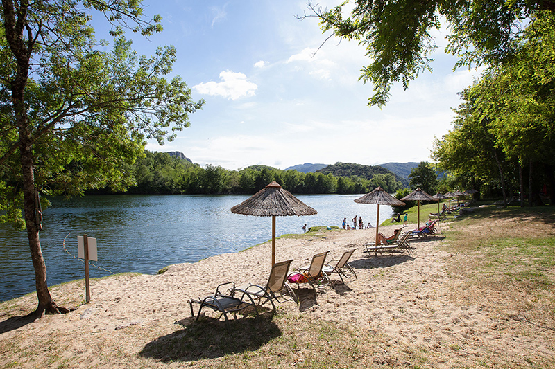 Ardèche riverside campsite